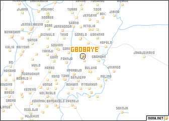 map of Gbobaye