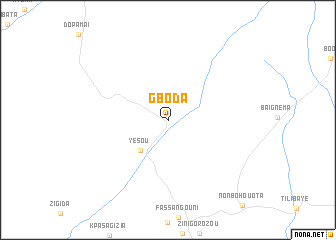 map of Gboda
