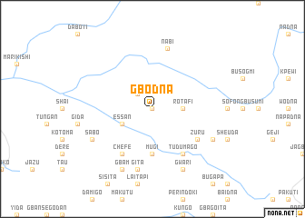 map of Gbodna