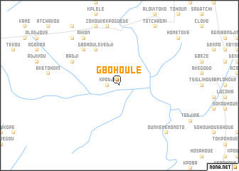 map of Gbohoulé