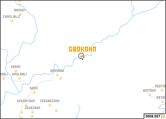 map of Gbokohn