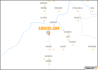 map of Gbokoluba