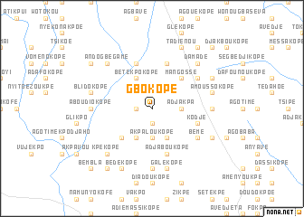 map of Gbo Kopé