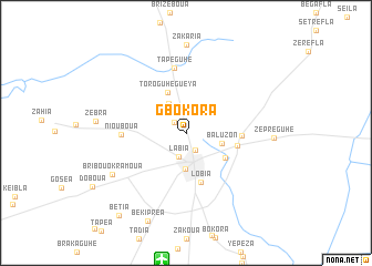 map of Gbokora