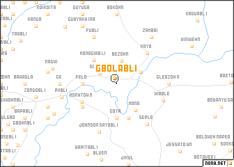 map of Gbolabli