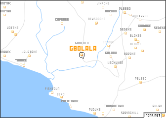 map of Gbolala