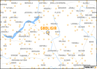 map of Gboligia