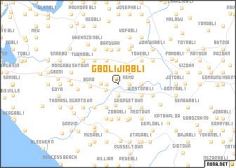 map of Gbolijiabli