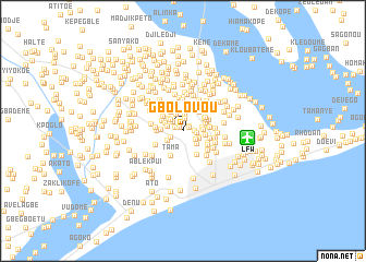 map of Gbolovou