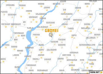 map of Gbomei