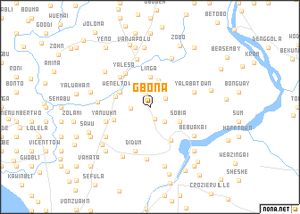 map of Gbona