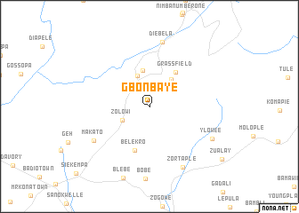 map of Gbonbaye