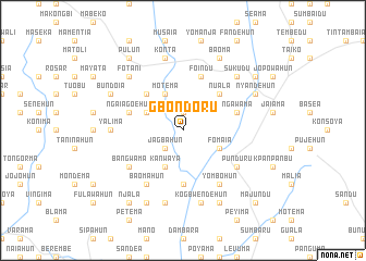 map of Gbondoru