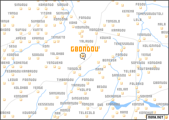 map of Gbondou