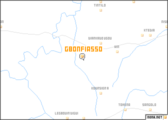 map of Gbonfiasso