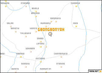 map of Gbongbonyah