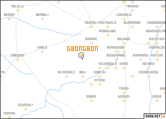 map of Gbongbon