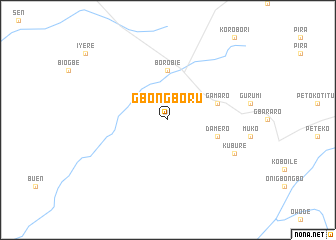 map of Gbongboru