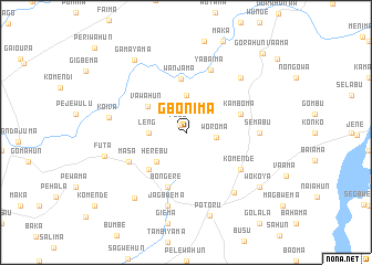 map of Gbonima