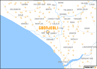 map of Gbonjebli