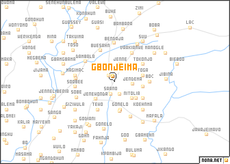 map of Gbonjeima