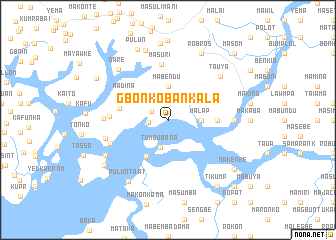 map of Gbonkobankala