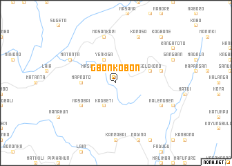 map of Gbonkobon