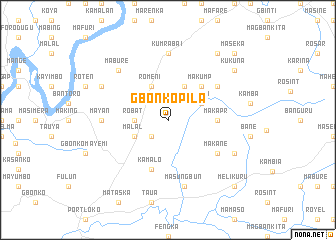 map of Gbonkopila