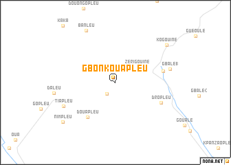 map of Gbonkouapleu