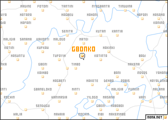 map of Gbonko