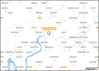 map of Gbonko