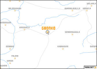 map of Gbonko