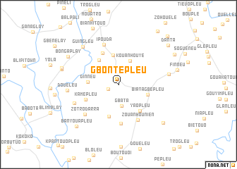 map of Gbontépleu