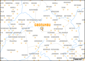 map of Gbonumbu