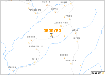 map of Gbonyea