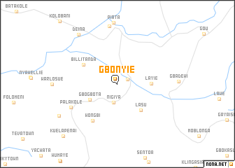 map of Gbonyie