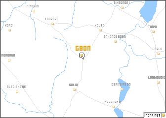 map of Gbon