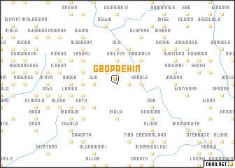 map of Gbopaehin