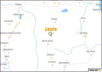 map of Gbopé