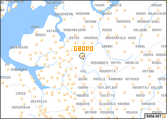 map of Gboro