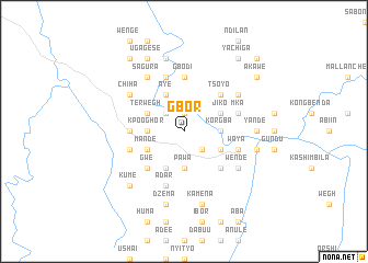 map of Gbor