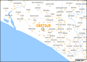 map of Gbotoja