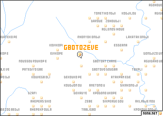 map of Gboto Zévé