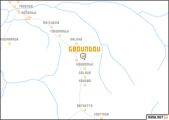 map of Gboundou