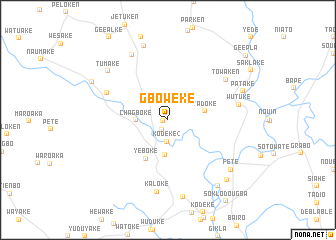 map of Gboweke