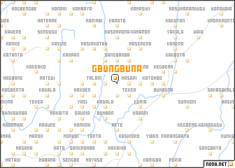 map of Gbungbuna