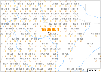 map of Gbushum