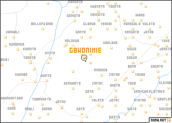 map of Gbwonimie