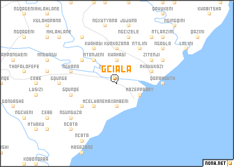 map of Gciala