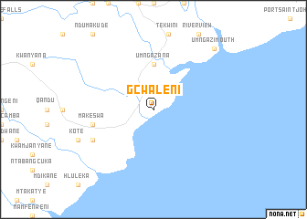 map of Gcwaleni